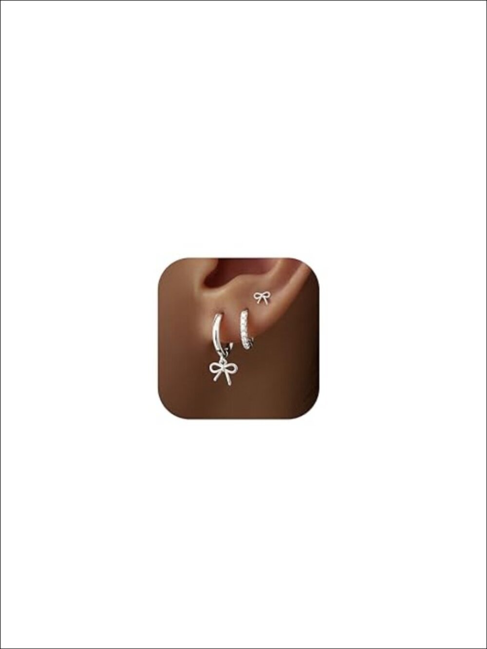 14K Gold Plated Starfish Stud Dangle Earrings Set 3 Pairs